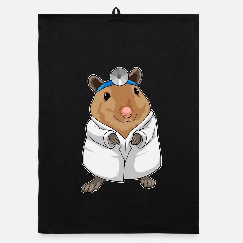 Ratte Arzt Arztkittel Organic Geschirrtuch
