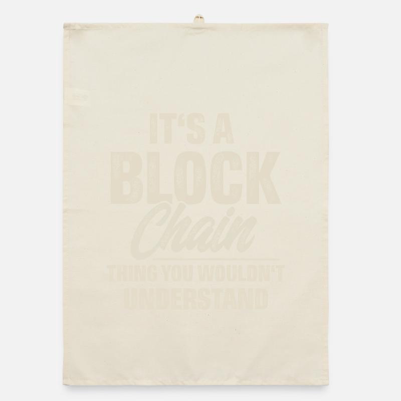 Krypto Blockchain Organic Geschirrtuch