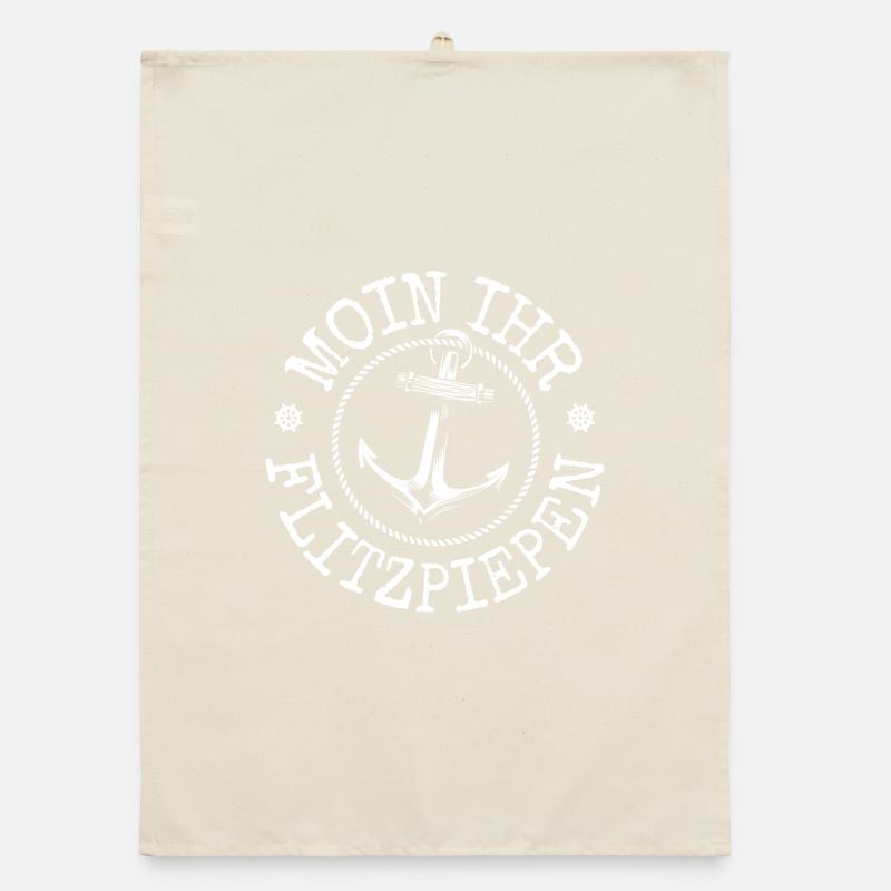 Moin Ihr Flitzpiepen Typisch Plattdeutsch Anker Organic Geschirrtuch