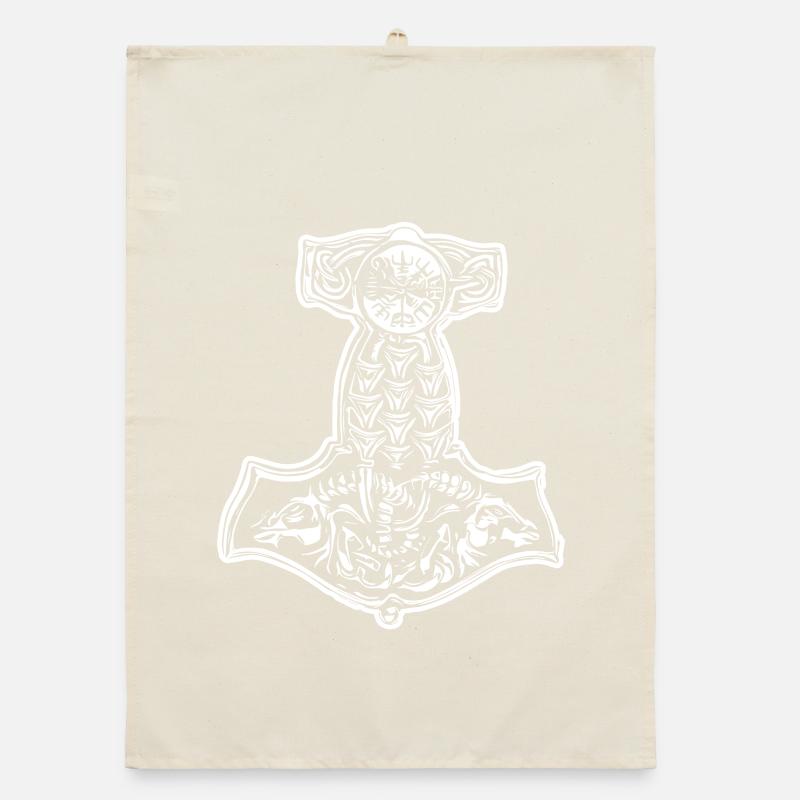 Thorhammer Vikings Organic dish towel