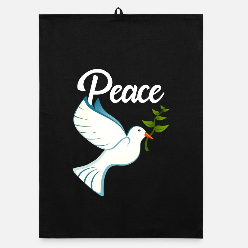 PEACE Friedenstaube Organic Geschirrtuch