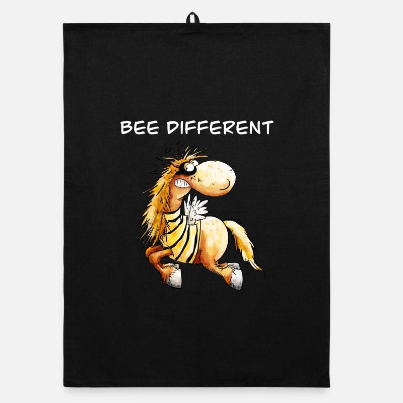 Drôle de cheval comme abeille I Cheval disant Torchon bio