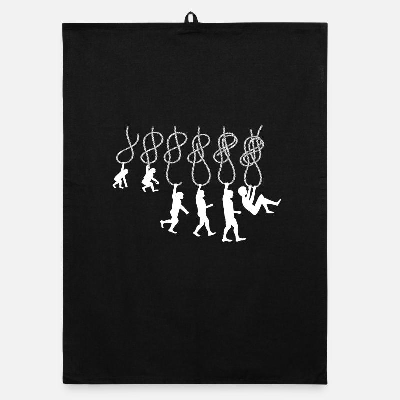 Evolution Klettern Kletterknoten Achter Knoten Organic Geschirrtuch