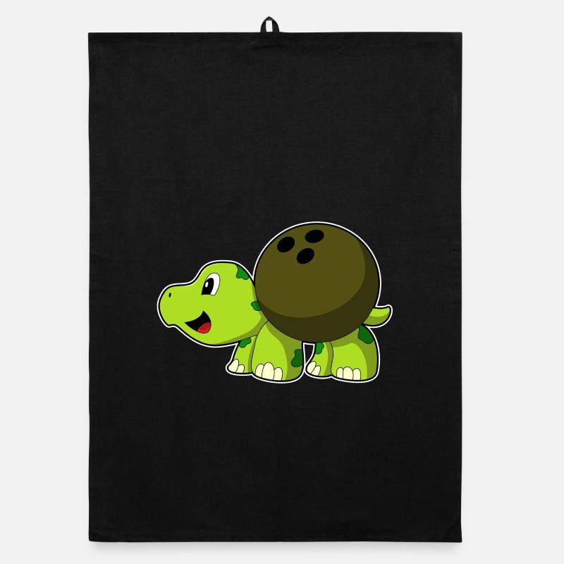Turtle Bowling Bowling Ball Organic dish towel