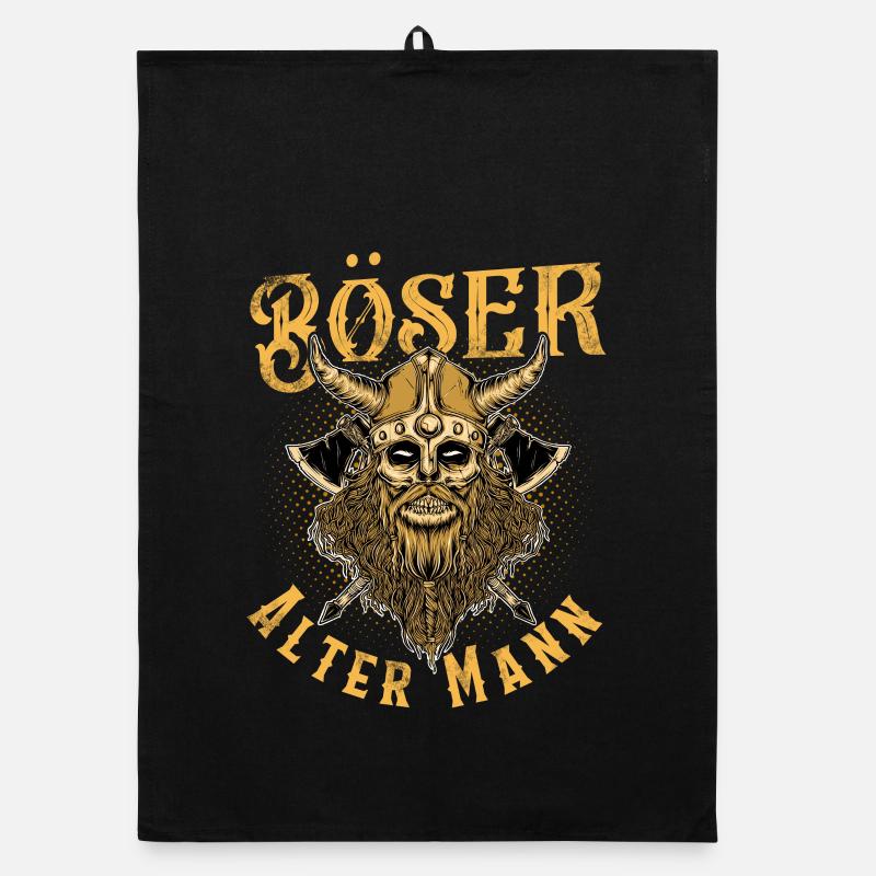 Böser Alter Mann Organic Geschirrtuch