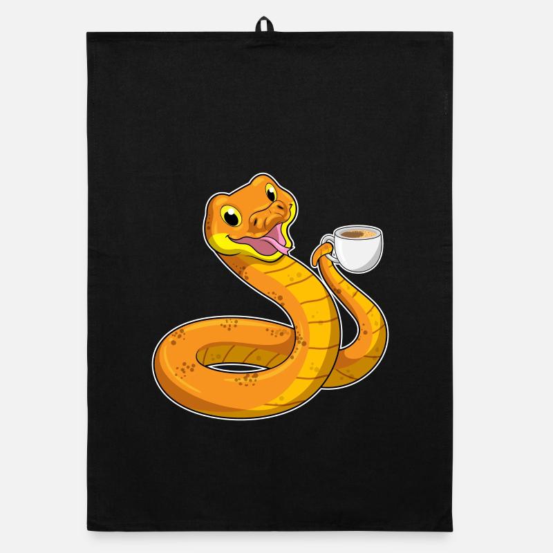 Snake Coffee Mug Organic dish towel