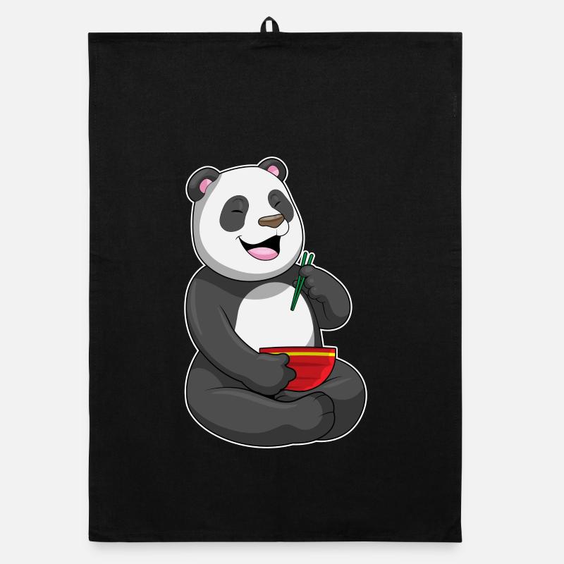 Cuisine de ramen de chef panda Torchon bio