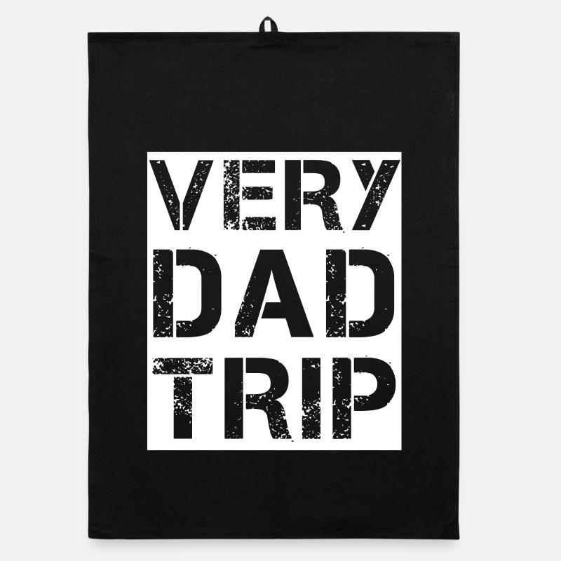 Very Dad Trip - Torchon bio - noir