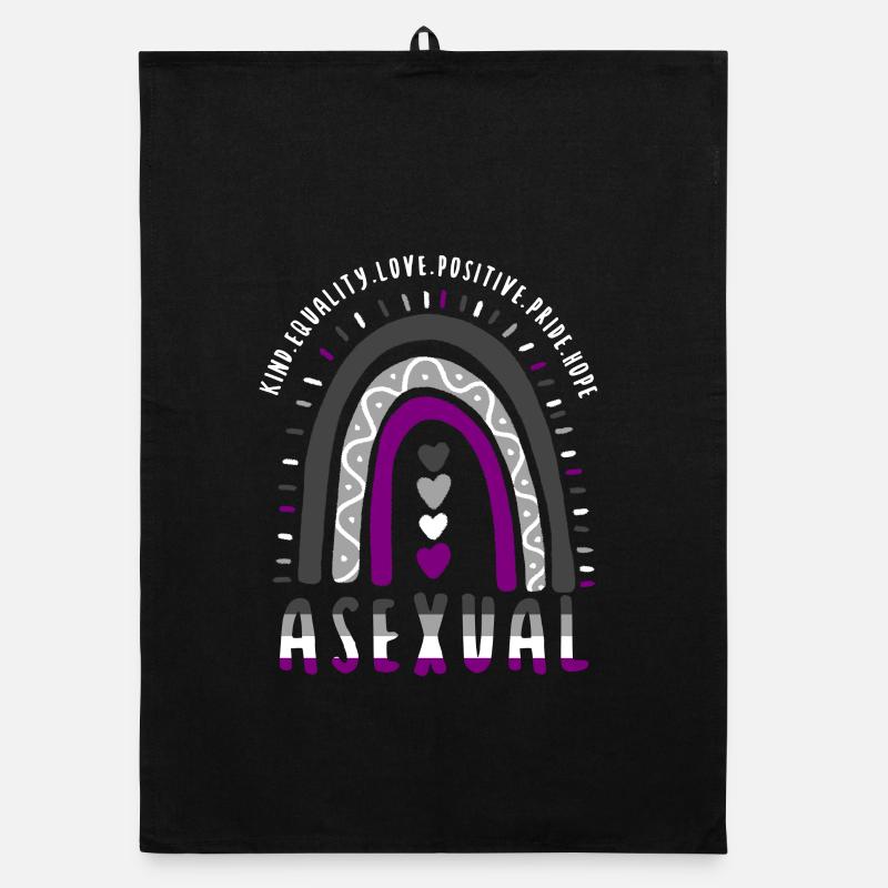 Assexué Pride Pride Boho Rainbow Torchon bio
