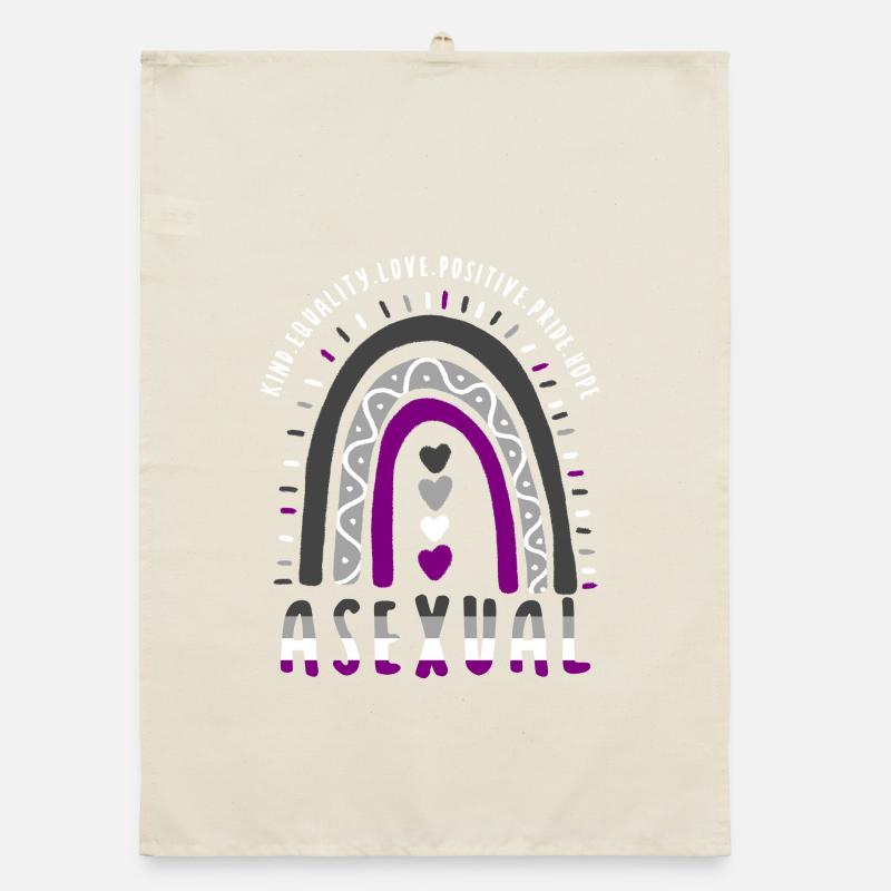 Asexual Pride Ace Pride Boho Regenbogen Organic Geschirrtuch