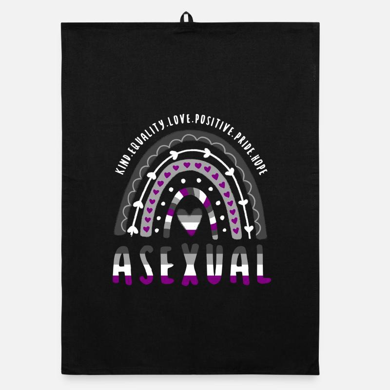 Asexueller Spruch Asexual Pride Ace Rainbow Organic Geschirrtuch