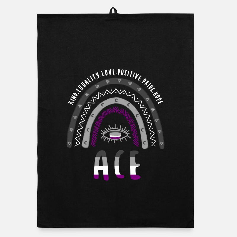 Boho Rainbow Ace Pride Torchon bio