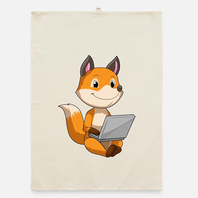 Fuchs Laptop Organic Geschirrtuch