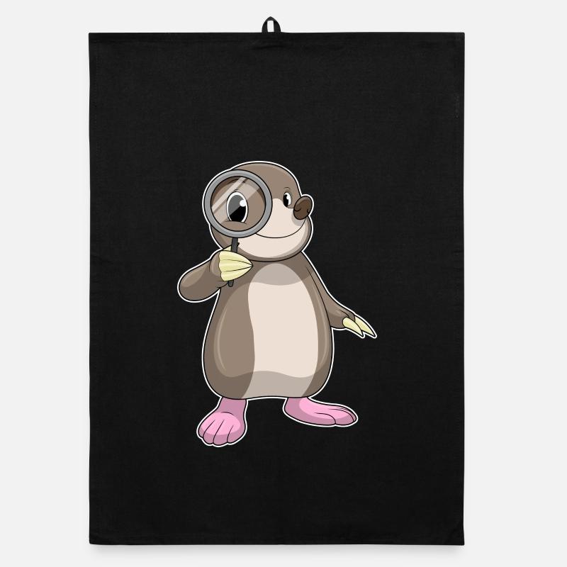 Mole Detective Magnifying Glass Organic dish towel