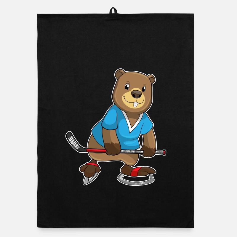 Biber Eishockey Eishockeyschläger Organic dish towel