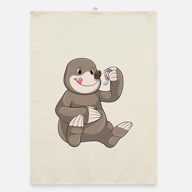 Mole Earthworm Organic dish towel