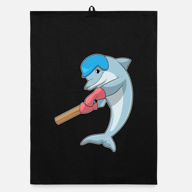 Bat-de-cricket de cricket Dolphin Torchon bio
