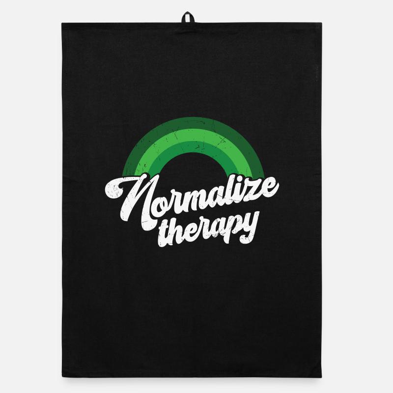 Rainbow Mental Health Therapy Organic dish towel