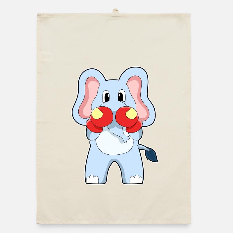 Elephant Boxer Gants de boxe Boxe Torchon bio