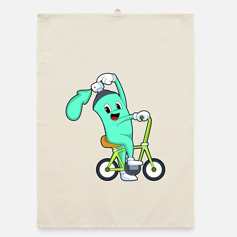 Spray Can Bicycle Organic dish towel