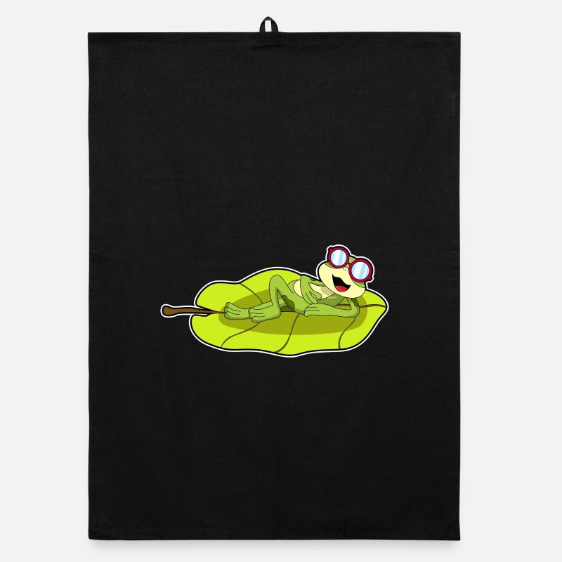 Frog Glasses Organic dish towel