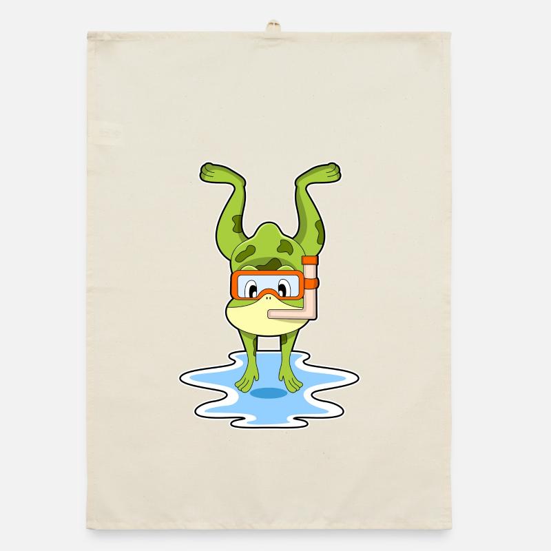 Plongée en plongée en apnée pour plongeurs de grenouille Torchon bio
