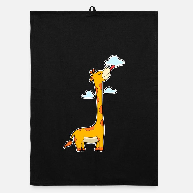 Giraffe Wolken Organic Geschirrtuch