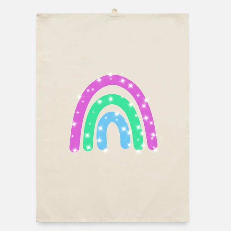 Polysexual Glitter Rainbow Organic dish towel