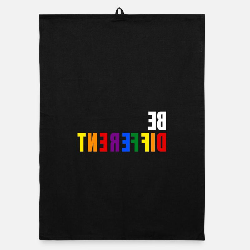 BE DIFFERENT - LGBTQI Schwul Lesbisch CSD Pride Organic Geschirrtuch