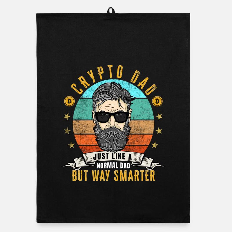 Bitcoin Crypto Dad wie ein normaler Dad Organic Geschirrtuch