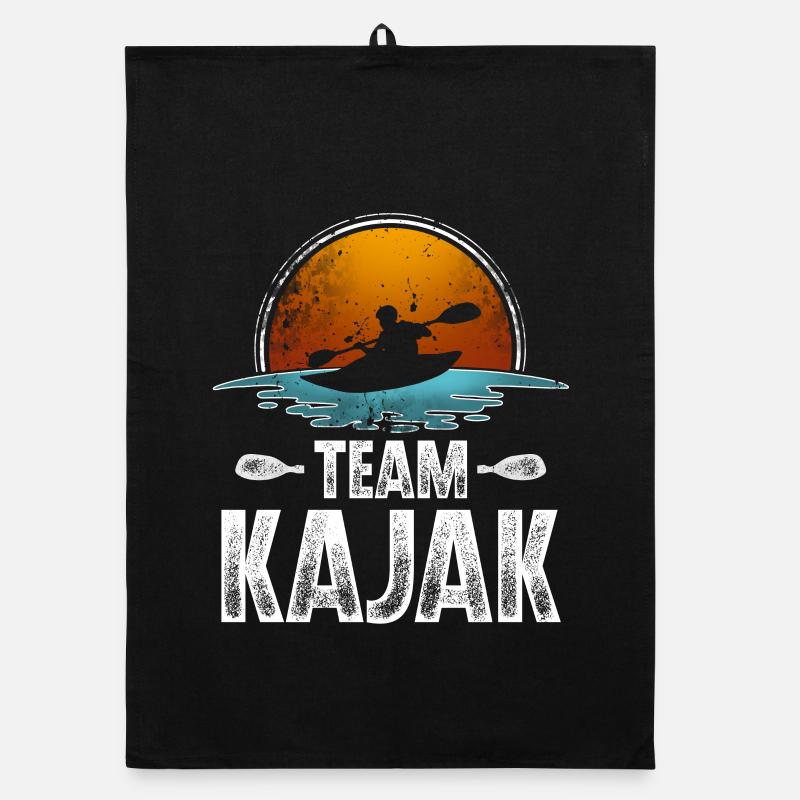 Kajak Kajakfahrer Kajaker Team Organic Geschirrtuch