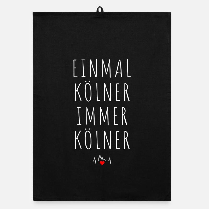 Köln Einmal Kölner Immer Kölner Karneval Kölsch Organic Geschirrtuch