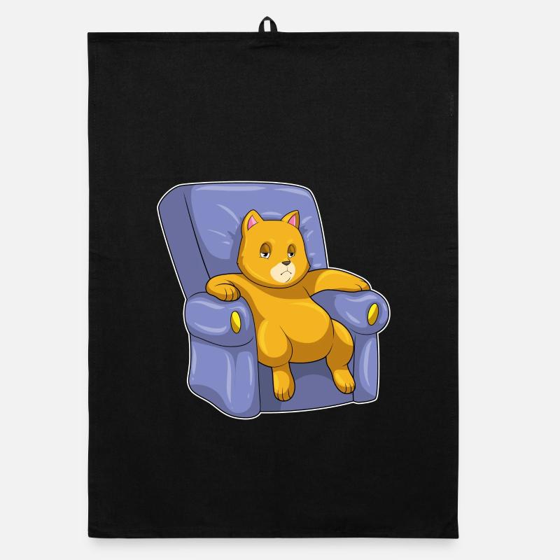 Chat avec canapé Torchon bio