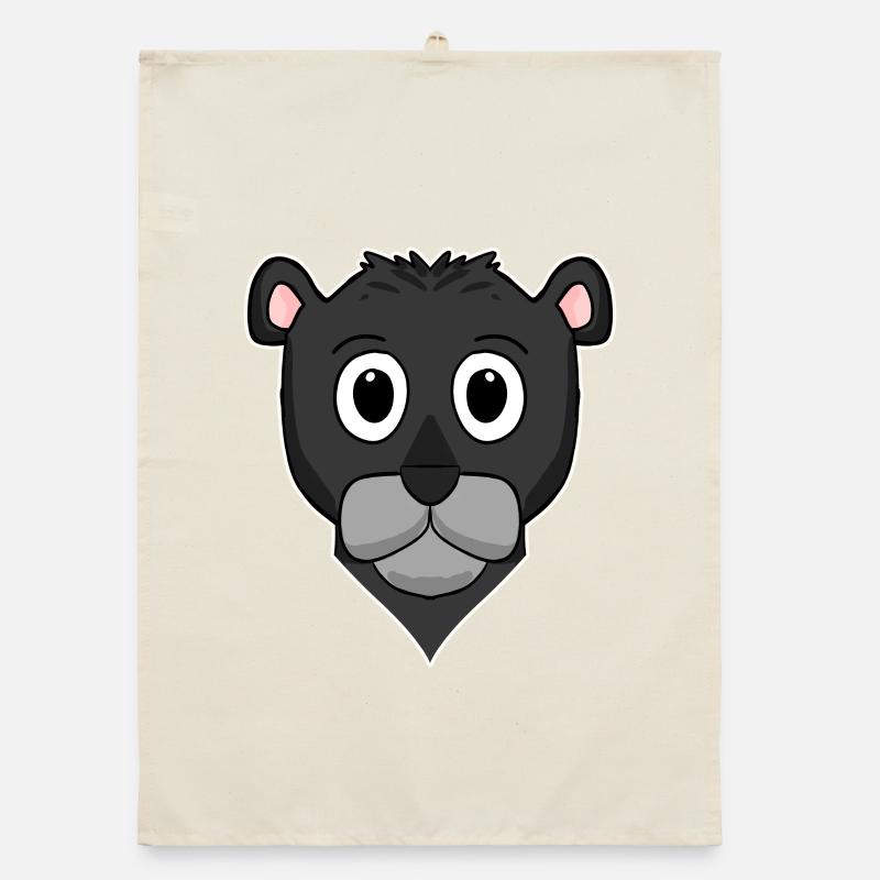 Schwarzer Panther Organic Geschirrtuch