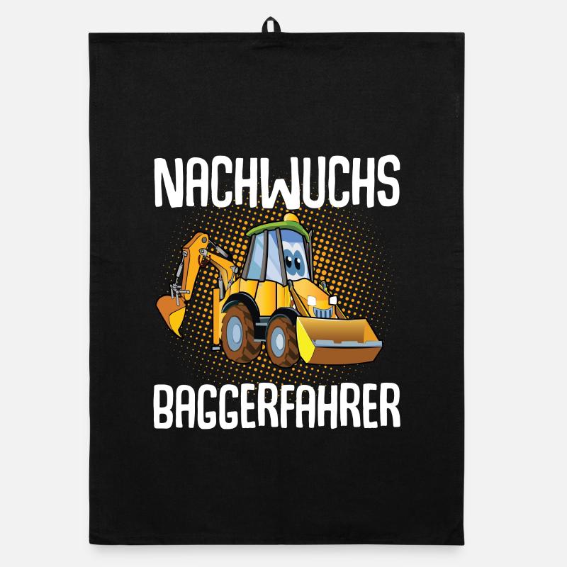 Nachwuchs Baggerfahrer Organic Geschirrtuch