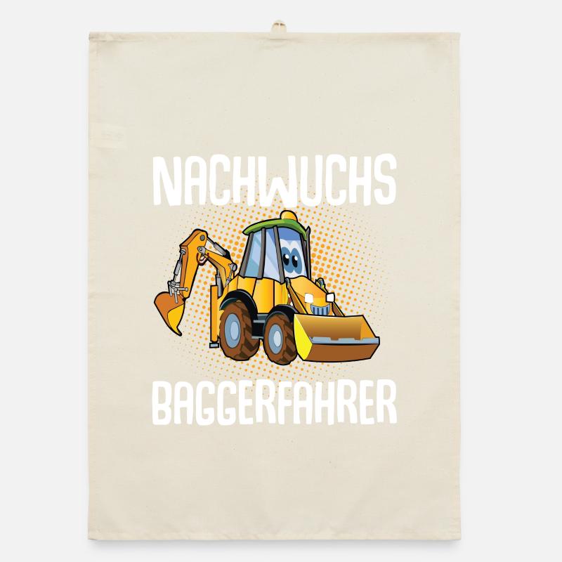 Nachwuchs Baggerfahrer Organic Geschirrtuch