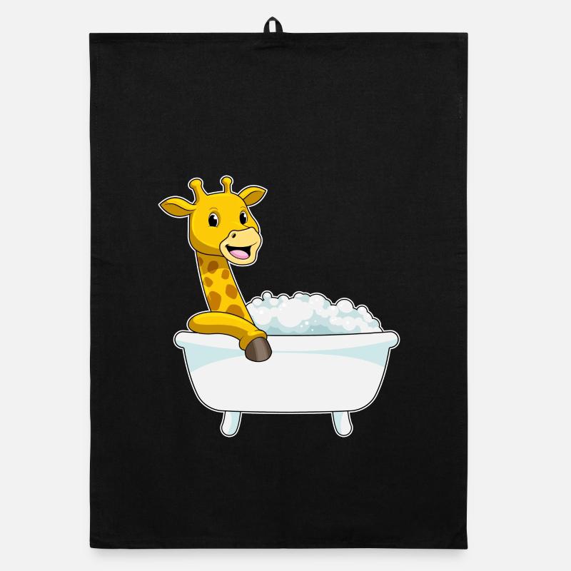 Baignoire de bain girafe Torchon bio