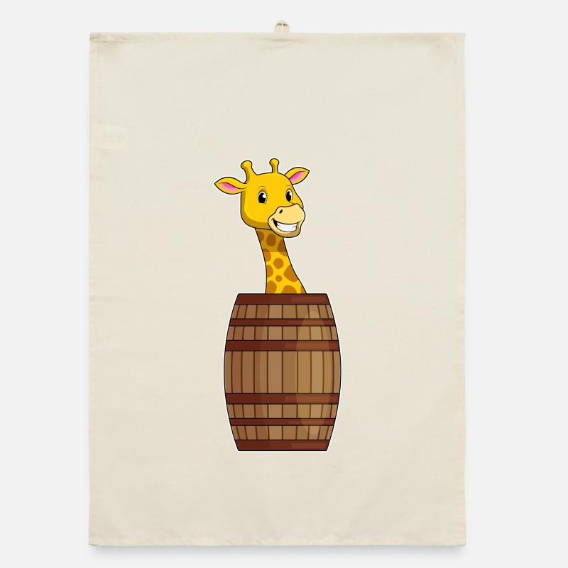 Giraffe Barrel Organic dish towel
