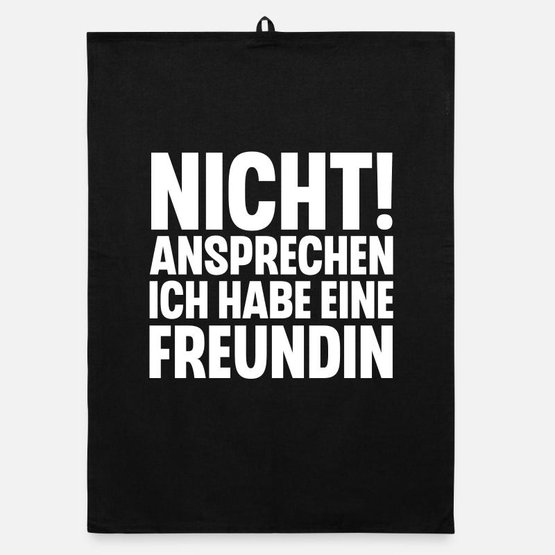 Nicht Ansprechen Ich Habe Eine Freundin Organic Geschirrtuch