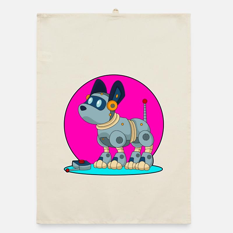 Dog as a robot Organic dish towel