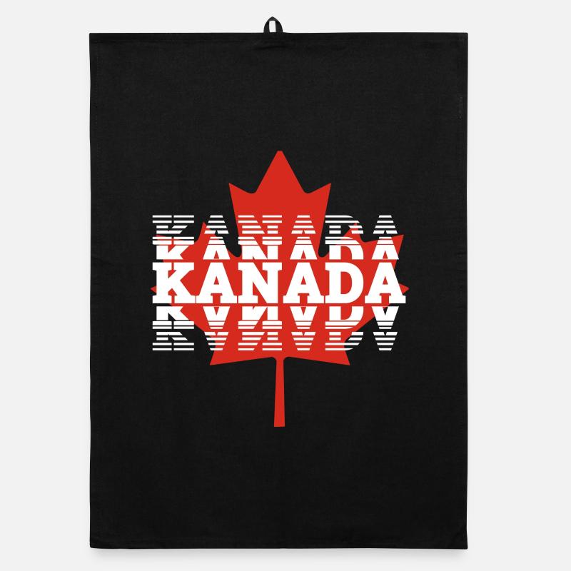 Kanada - Organic Geschirrtuch - Schwarz
