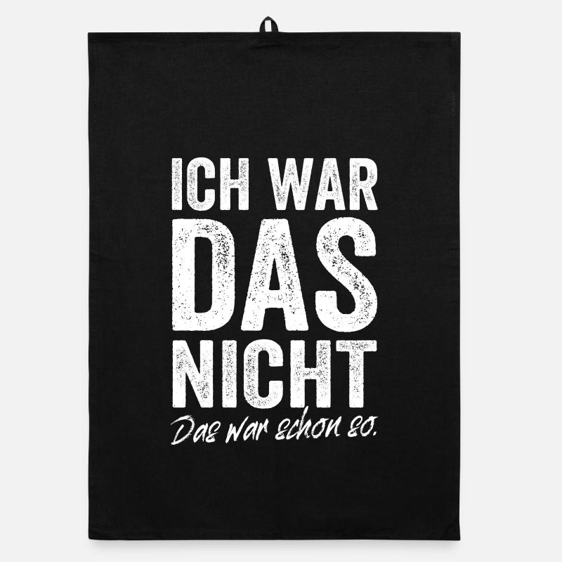 Ich Wars Nicht Das War Schon So Ironie Tollpatsch Organic Geschirrtuch