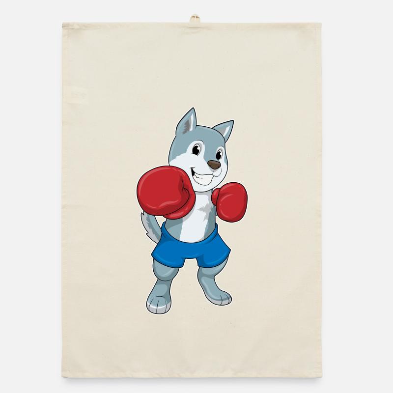 Boxer Dog Gants de boxe Boxe Boxe Torchon bio