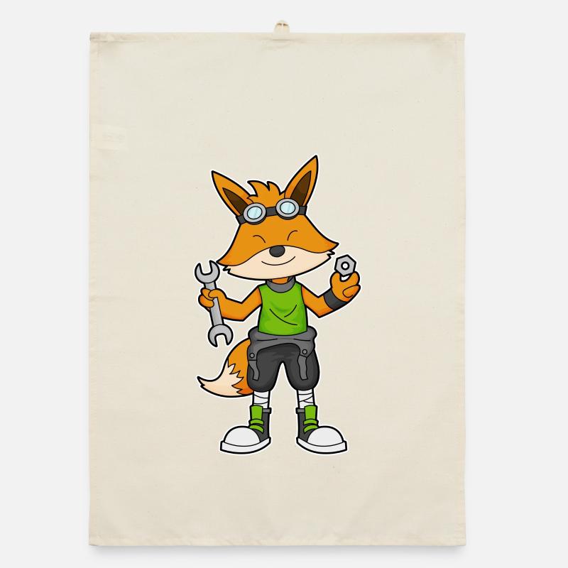 Fuchs Mechanic Wrench Workshop Organic dish towel