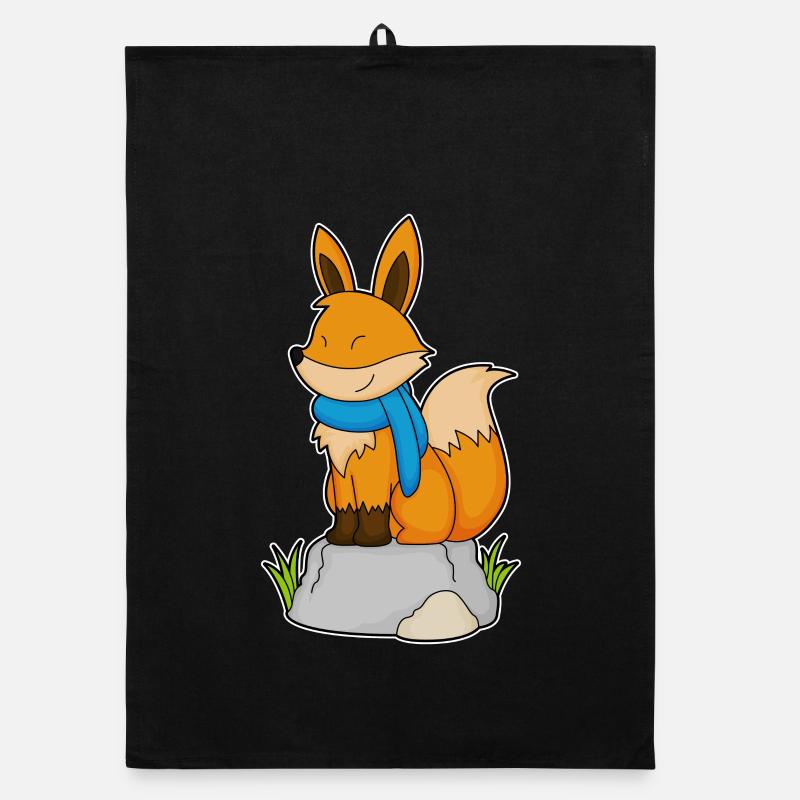 Fox Scarf Organic dish towel
