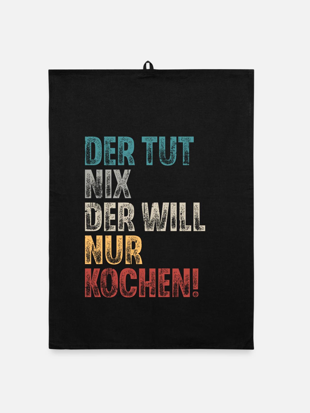 Koch - Organic Geschirrtuch - Schwarz - Vorne