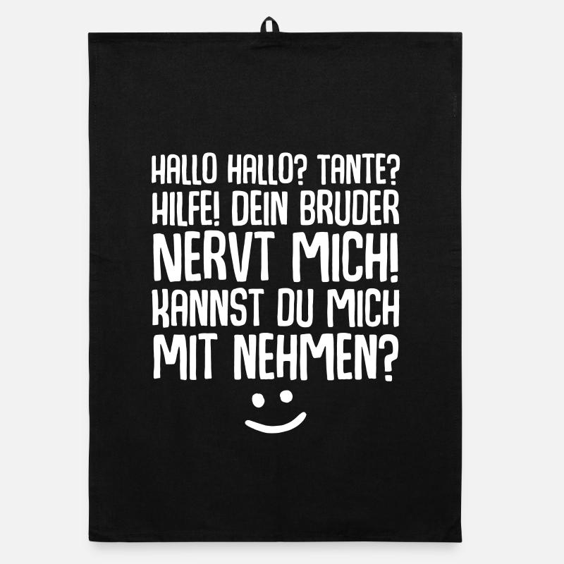 Tante Nichte Neffe Organic Geschirrtuch