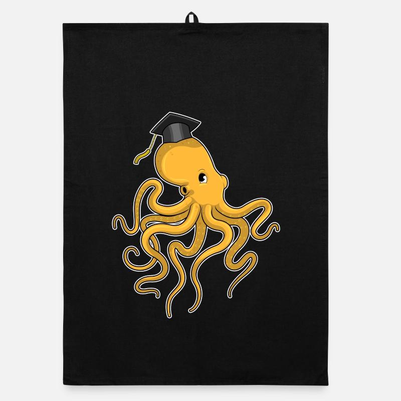 Octopus Student Diploma University Organic dish towel