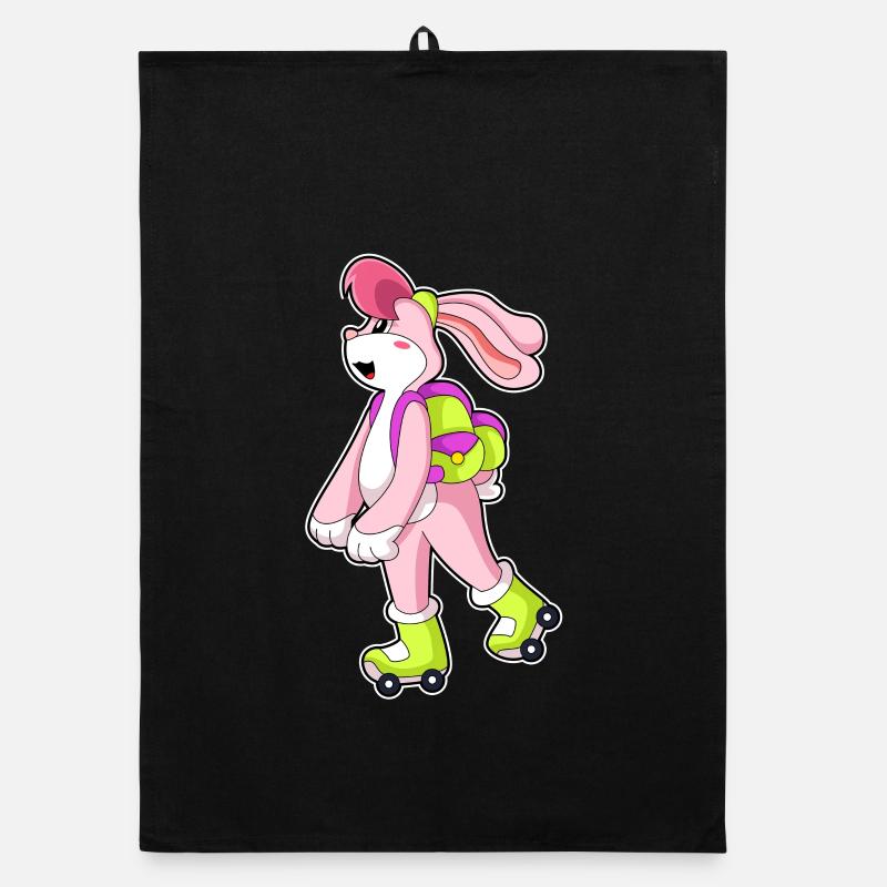 Rabbit Roller Skating Roller Skates Organic dish towel