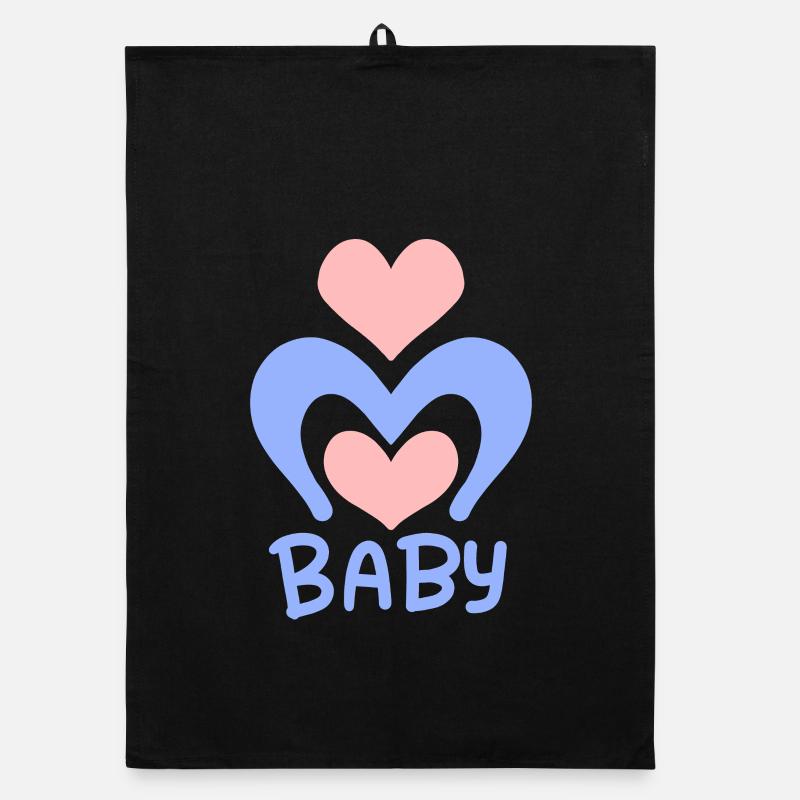 Baby Heart - Corps de bébé Torchon bio